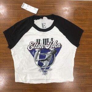 Brand new with tags Elton John graphic baby tee